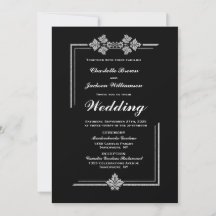 Modern Black Wedding