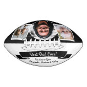 Modern Black White Best Pap Oog 3 Foto Collage American Football (Voorkant)