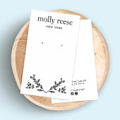 Modern Black White Branch Earring Display Kaart