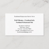 Modern Black White Branded Zakelijke Logo Visitekaartje (Voorkant)