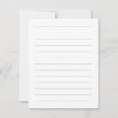 Modern Black White Calligraphy Weduwen haar stem (Achterkant)