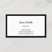 Modern Black & White Dalmatian Spots Visitekaartje (Achterkant)