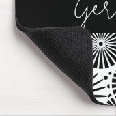 Modern black white geometric starburst Name  Muismat (Hoek)