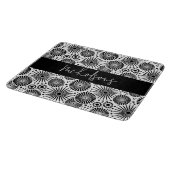 Modern black white geometric starburst Name  Snijplank (Hoek)