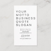 Modern Black White Geometrical Shapes Lines Visitekaartje (Achterkant)