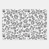 Modern Black White Gingerbrood house kerst Inpakpapier Vel (Voorkant 3)