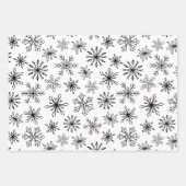 Modern Black White Gingerbrood house kerst Inpakpapier Vel (Voorkant 2)