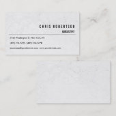 Modern Black White Grey Pattern Visitekaartje (Voorkant / Achterkant)