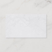 Modern Black White Grey Pattern Visitekaartje (Achterkant)