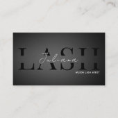 Modern Black & White Lash Tech, Nail Artist, Hair  Visitekaartje (Voorkant)