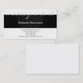 Modern Black White make-up art Visitekaartje (Voorkant / Achterkant)