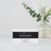Modern Black White make-up art Visitekaartje (Staand voorkant)