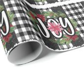 Modern Black White met kerstcadeaukreet Cadeaupapier (Rol Hoek)