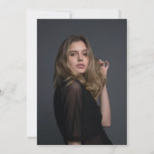 Modern Black & White Pharmacist Graduation Party Kaart (Achterkant)