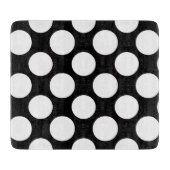 Modern Black White Polka Dots Pattern Snijplank (Voorkant)