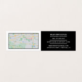 Modern Black & White, Pub/Brewery, Gedetailleerd Visitekaartje (Binnenkant ongevouwen)