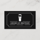 Modern Black & White, Pub/Brewery Visitekaartje (Voorkant)