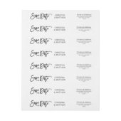 Modern Black White SEEF DATE Weddenschap (Vel)