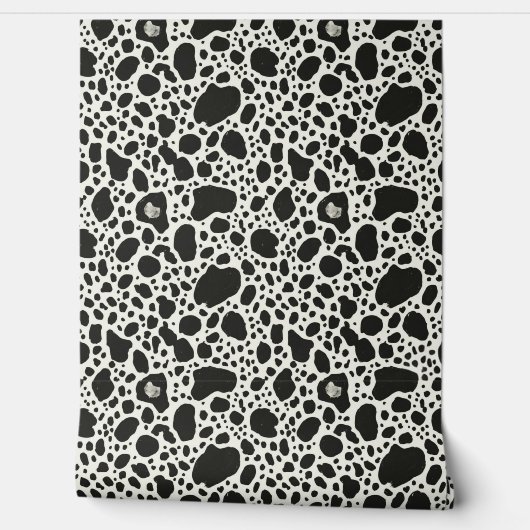 Modern Black & White Spot Behang (Afrollen)