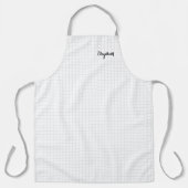 Modern Black White Squares Pattern Monogrammed Schort (Voorkant)