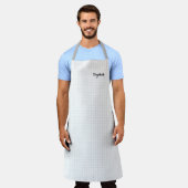 Modern Black White Squares Pattern Monogrammed Schort (Gedragen)