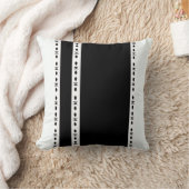 Modern Black & White Striped Decorative Kussen (Deken)