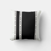 Modern Black & White Striped Decorative Kussen (Voorkant)