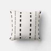 Modern Black & White Striped Decorative Kussen (Voorkant)