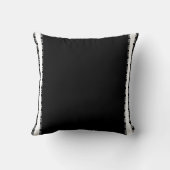 Modern Black & White Striped Decorative Kussen (Achterkant)