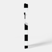 Modern Black & White Striped iPhone Hoesje (Linkerkant)