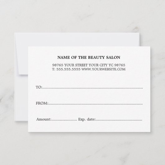 Modern Black White Stripes Beauty (Achterkant)