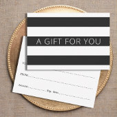 Modern Black White Stripes Beauty