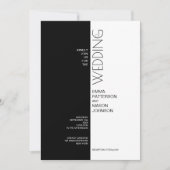 Modern Black White Symmetrical Kaart (Voorkant)