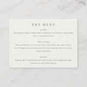 Modern Black & White Typography Wedding Mini Menu (Voorkant)