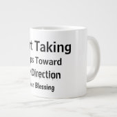 Modern Black & White Uplifting Everyday Motivation Grote Koffiekop (Voorkant rechts)