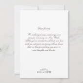 Modern Black & White We Eloped Wedding Aankondiging (Achterkant)