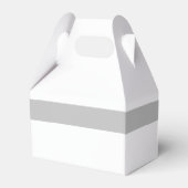 Modern Black & White Wedding Bedankdoosjes (Achterkant)