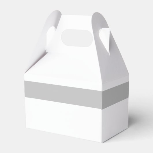 Modern Black & White Wedding Bedankdoosjes (Achterkant)