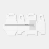 Modern Black & White Wedding Bedankdoosjes (Uitgevouwen)