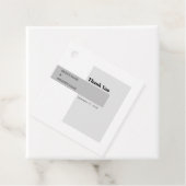 Modern Black & White Wedding Bedankjes Labels (In situ)