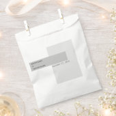 Modern Black & White Wedding Bedankzakje (Geknipt)