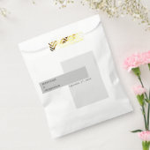 Modern Black & White Wedding Bedankzakje (Gezegeld)