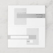 Modern Black & White Wedding Plaatskaartje (Buitenkant ongevouwen)