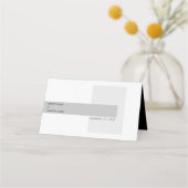 Modern Black & White Wedding Plaatskaartje (Achterkant)