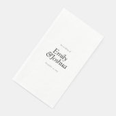 Modern Black & White Wedding Servet (Hoek)