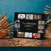 Modern Black Yarly Family Keepomwille Photo Collag Fotoplaat (Zijkant)