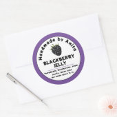 Modern BlackBerry Jam of Jelly Canning Jar Label (Envelop)