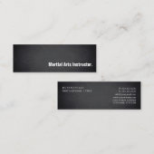 Modern Blackboard Martial Arts Instructor  Mini Visitekaartje (Voorkant / Achterkant)