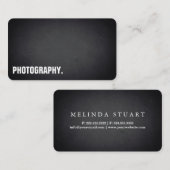 Modern Blackboard Photography Professional Visitekaartje (Voorkant / Achterkant)