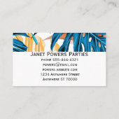 modern blad art custom visitekaartje (Achterkant)